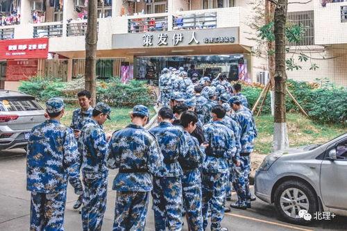 军训网红现照